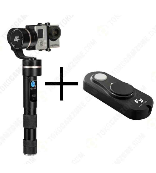 Feiyu G4 3-Axis Handheld Steady Gimbal for Action Cameras with Feiyu G4-RMT USB Remote Control for FY-G4 Gimbal